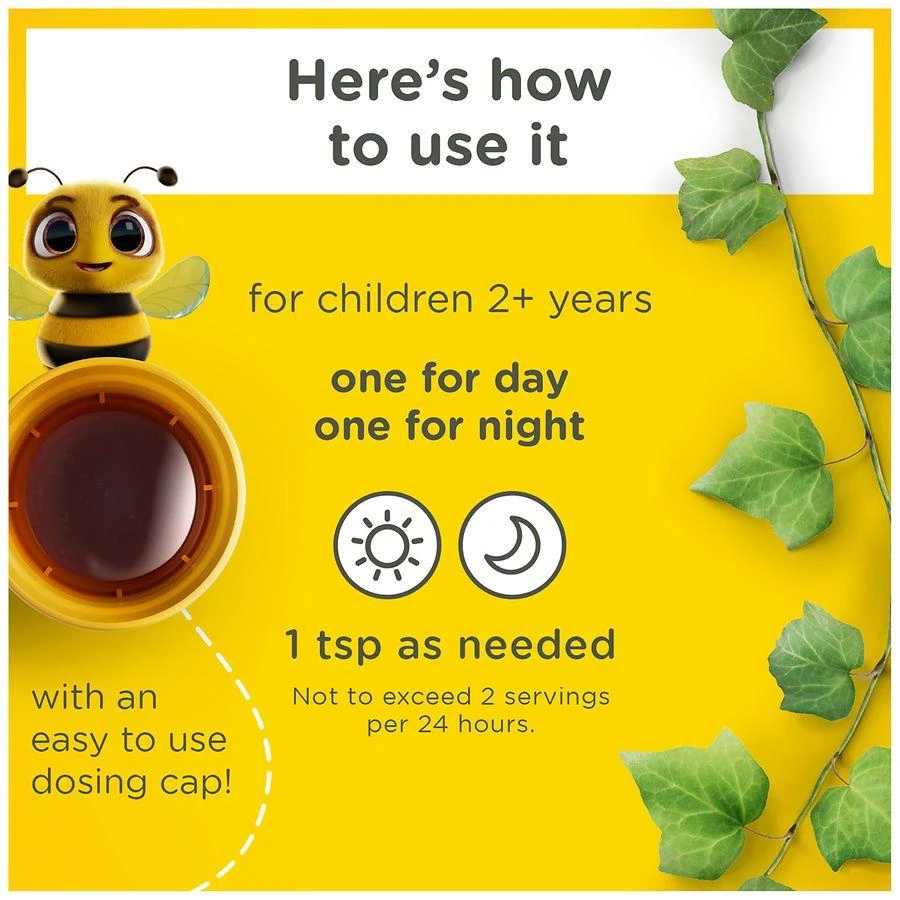 ZarBee's Naturals Children's Honey Cough Syrup + Mucus Day & Night Value Pack, Mixed Berry Natural Mixed Berry 6