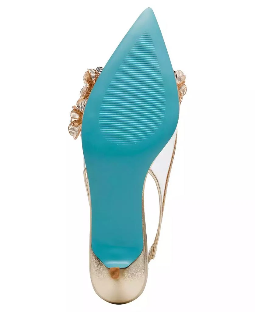 Betsey Johnson Women's Robin Floral Ornamented Slingback Pumps 5