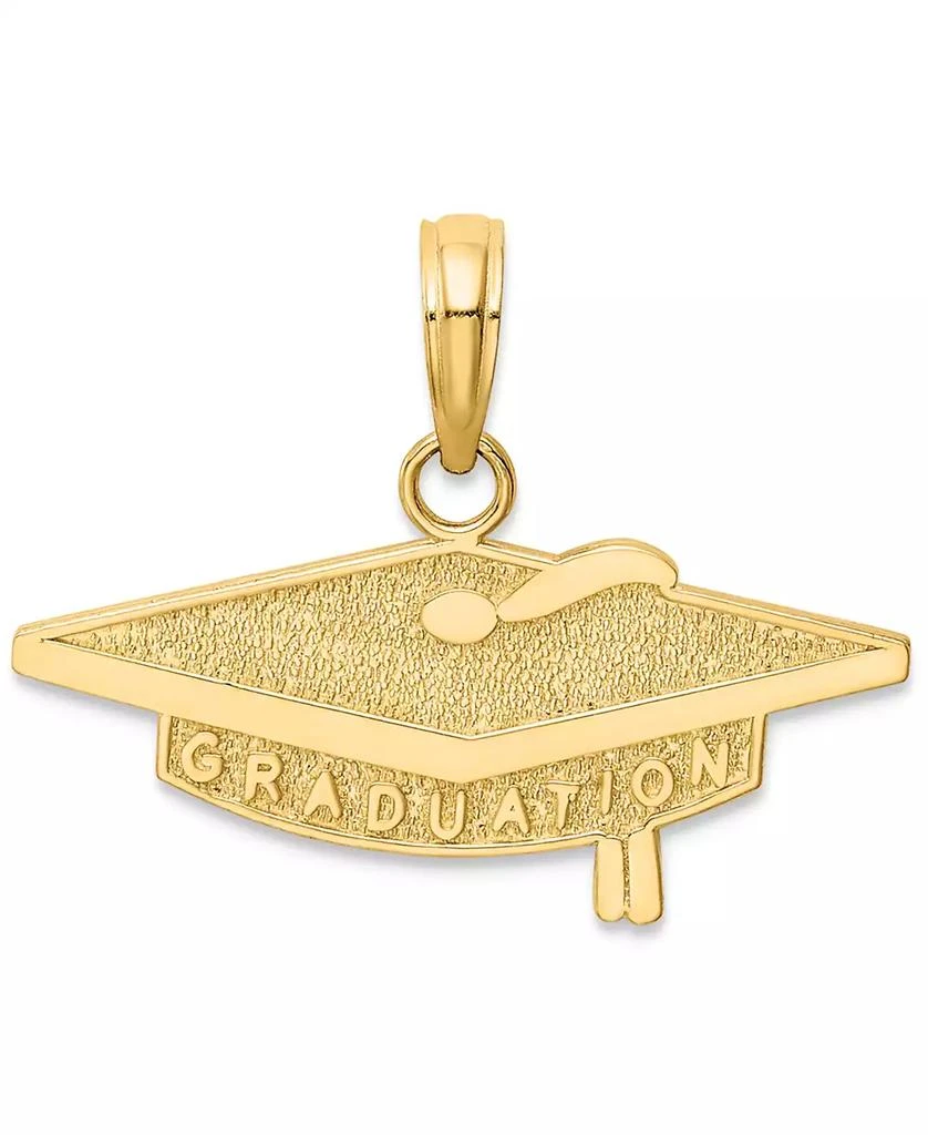 Macy's Graduation Cap Charm Pendant in 14k Yellow Gold 1