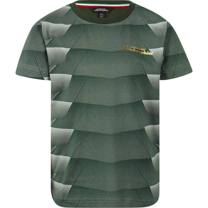 AUTOMOBILI LAMBORGHINI Logo t shirt in grey 1