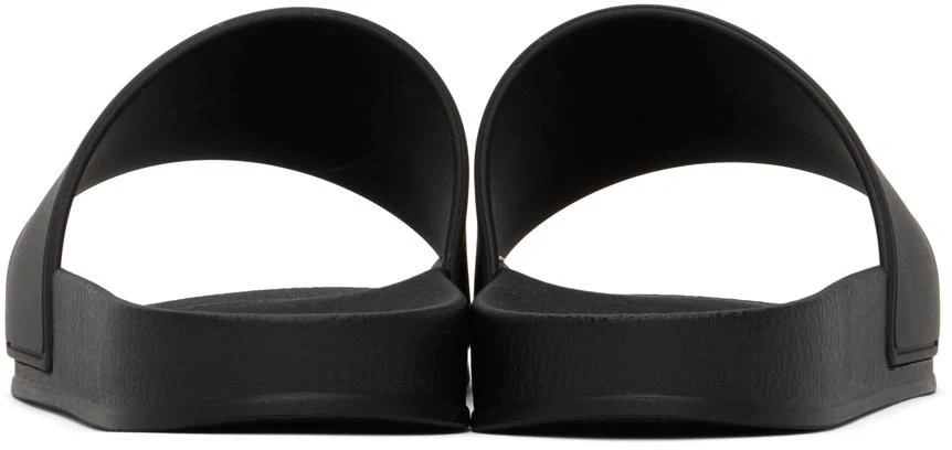 Palm Angels Black Monogram Pool Slides 2