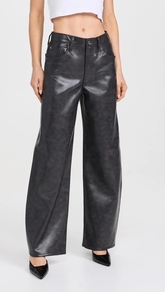 AGOLDE Recycled Leather Low Curve Pants 1
