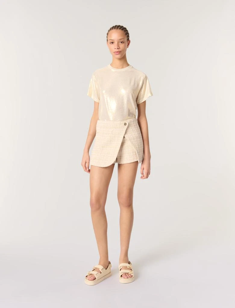 Maje Maje Woman's cotton Layered tweed skort for Spring/Summer 1