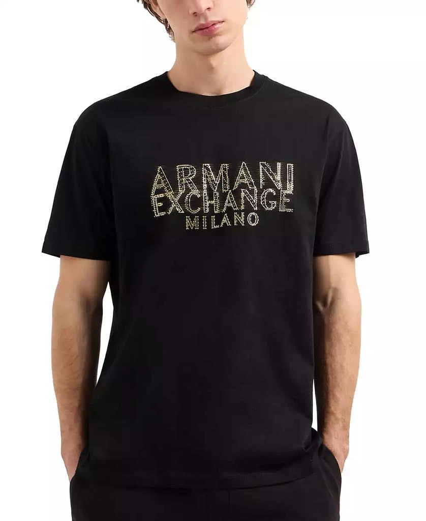 Armani Exchange rmani Exchange Men's Stud Logo T-Shirt 1