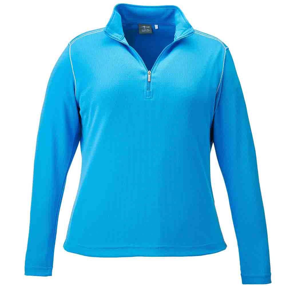 Page & Tuttle Contrast Stitch Quarter Zip Layering Pullover