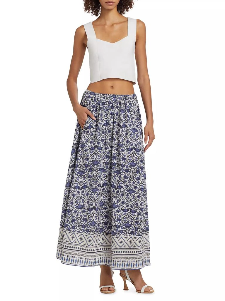 Maria Cher Alvear Mimi Floral Cotton Maxi Skirt 2