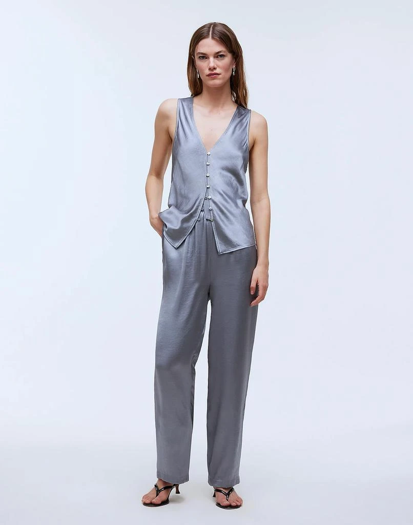 Madewell Straight-Leg Full-Length Pants in Satin 2