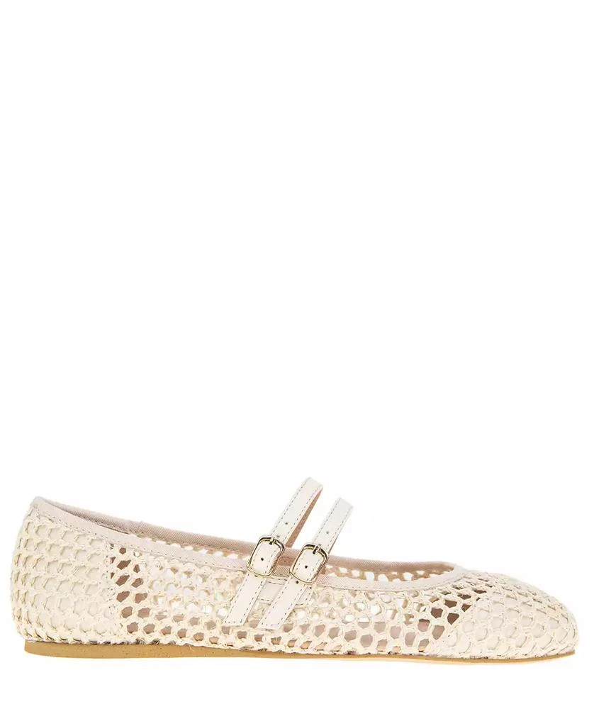 BCBG Women's Harisa Woven Square-Toe Mary Jane Ballet Flats 2