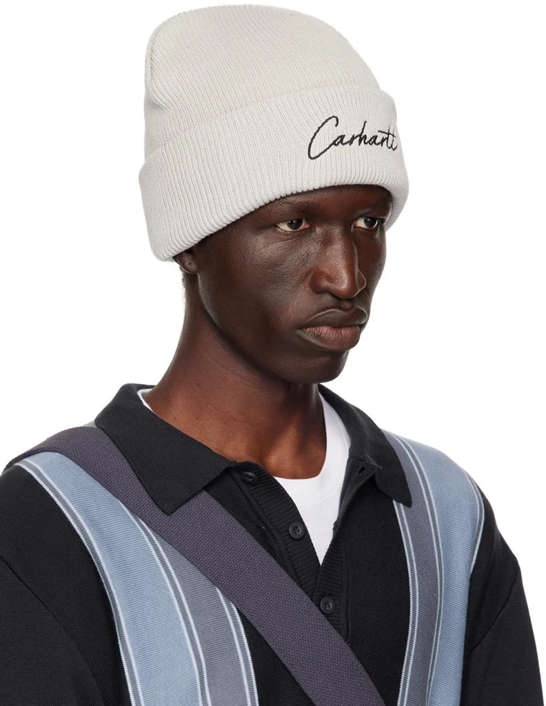 Carhartt WIP Gray Watcher Beanie 2