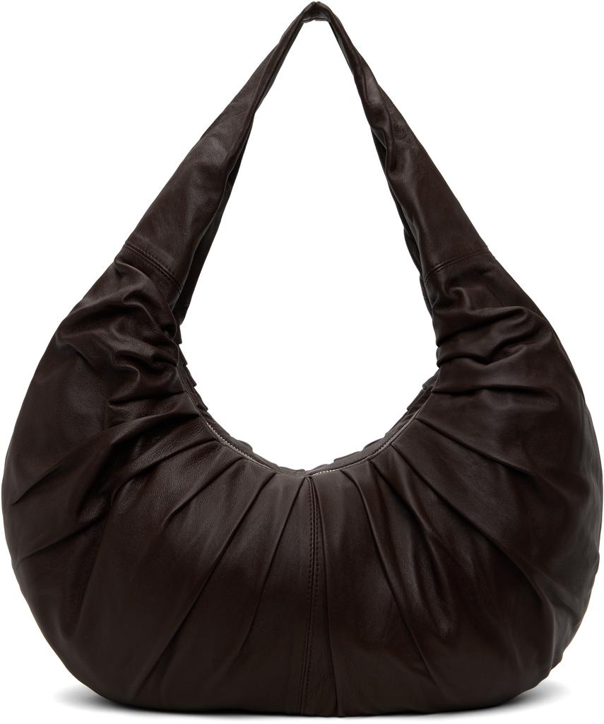 Heliot Emil Silver Liquid Metal Maxi Crossbody Bag