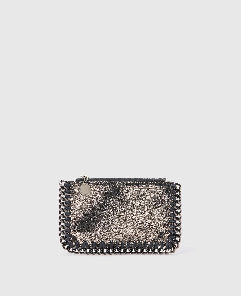 Stella McCartney Stella McCartney - Falabella Zip Cardholder, Woman, Black