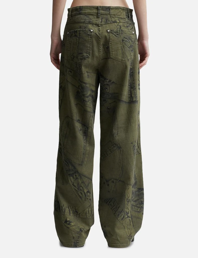 Blumarine Boy Fit Pants with Cargo-Patch Print 3