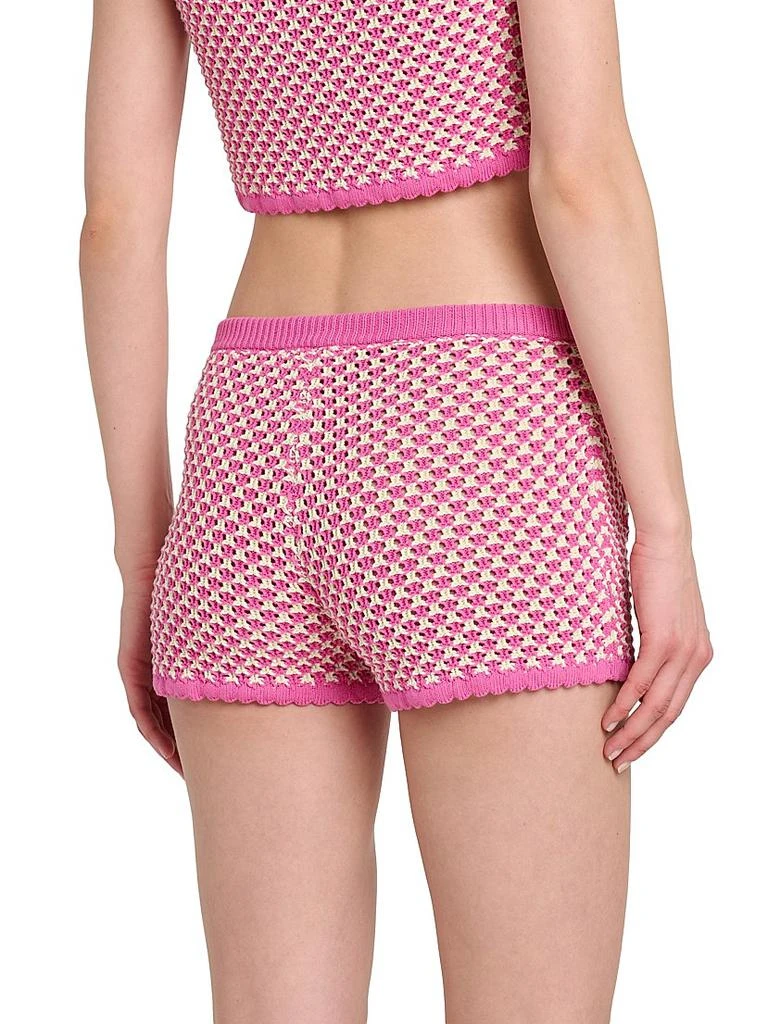 Versace Crochet Compact Knit Shorts 5