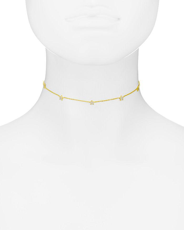 Argento Vivo Pavé Star Choker Necklace, 15"