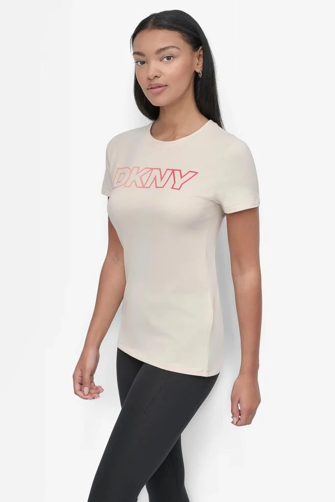 DKNY OMBRE OUTLINE LOGO CREW NECK TEE 3