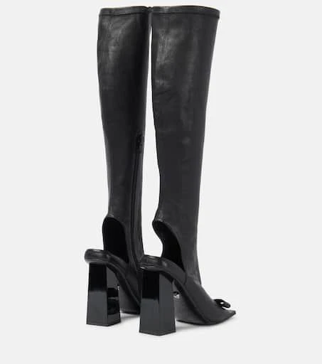 Versace Gianni Ribbon leather knee-high boots 3