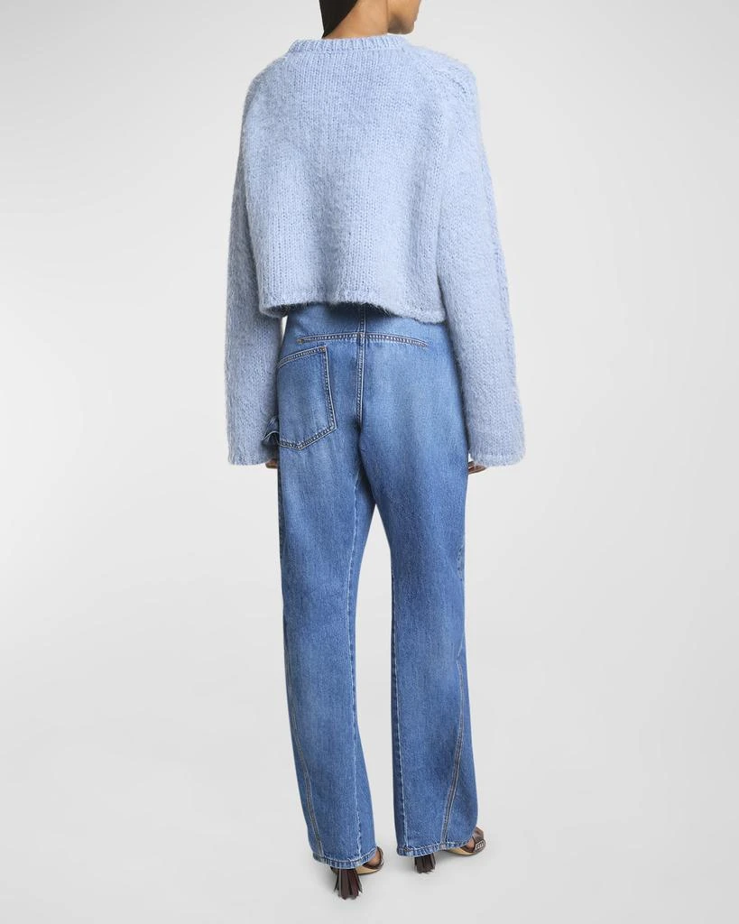 JW Anderson Cropped Cable Mohair Sweater 4