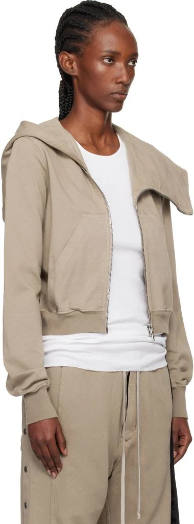 Rick Owens Taupe Concordians Mountain Hoodie 2