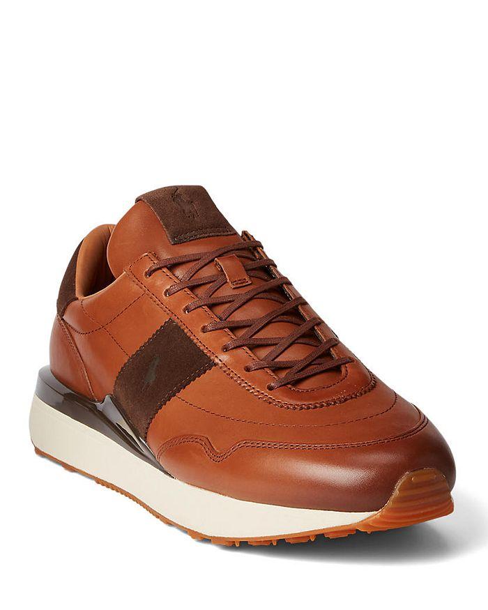 Ralph Lauren Men's Train 89 Leather Sneakers