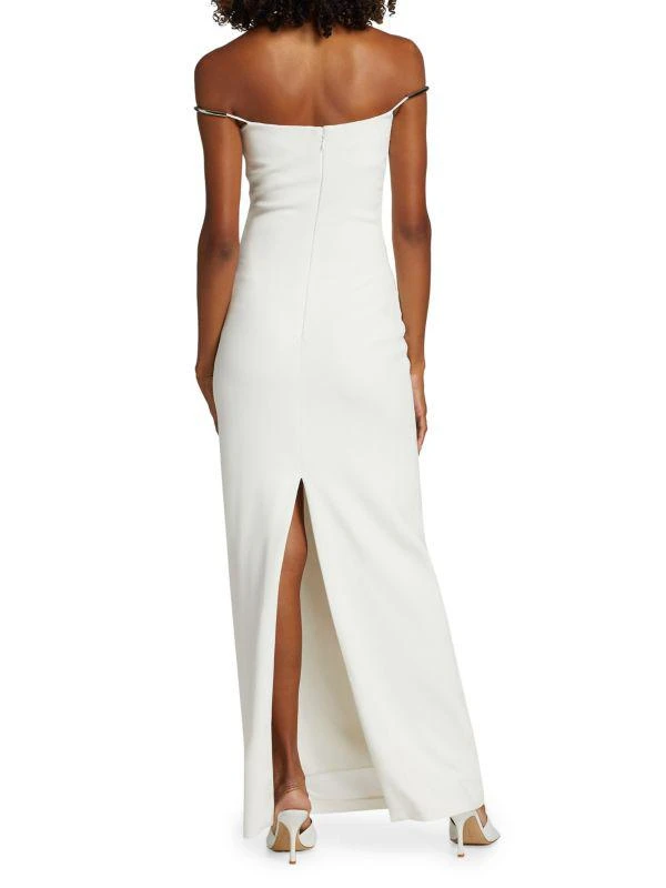 Brandon Maxwell Off-The-Shoulder Slip Gown 2