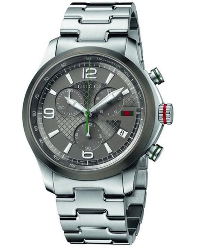 Gucci Gucci G-Timeless Grey Chronograph Dial Steel Men's Watch YA126238