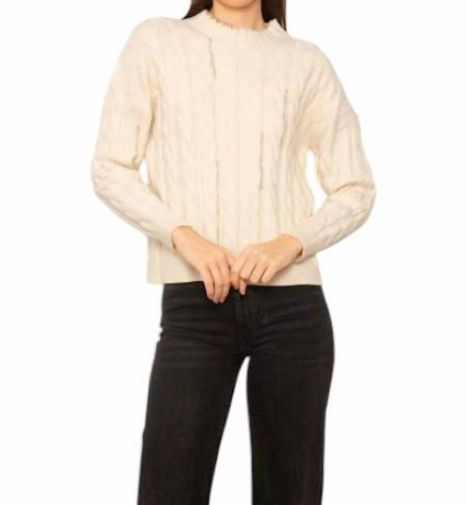 Central Park West Central Park West - Casey Whipstitch Cable Sweater