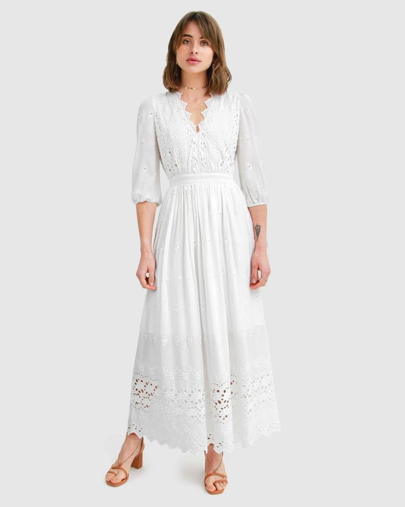 Belle & Bloom All Eyes On Me Midi Dress - White 2