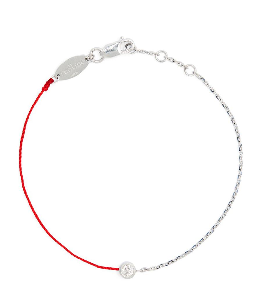 Redline White Gold and Diamond Pure Double Bracelet