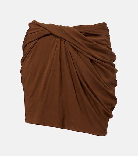 スカート ENTIRE STUDIOS Sand Stretch Nylon Structured Skirt Entire studios Sand Stretch Nylon Structured Skirt in White