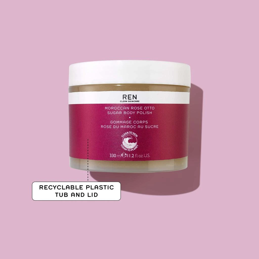 REN Clean Skincare Moroccan Rose Sugar Body Polish 5