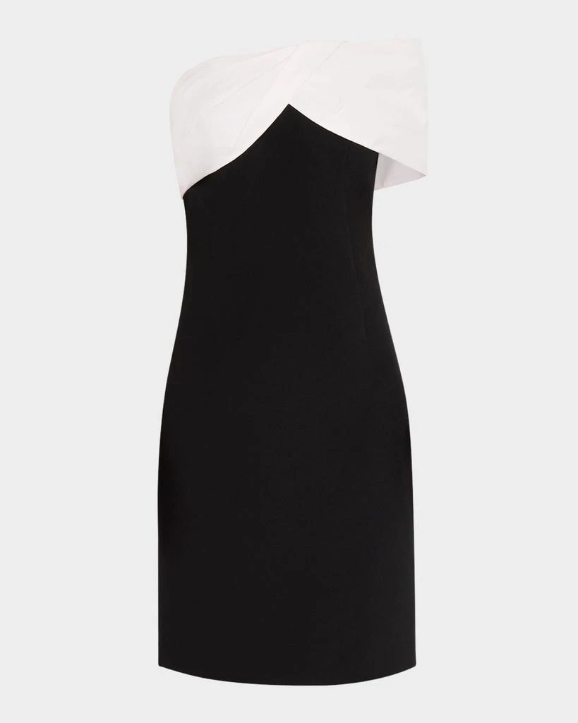 Teri Jon Off-Shoulder Crepe & Taffeta Dress 1