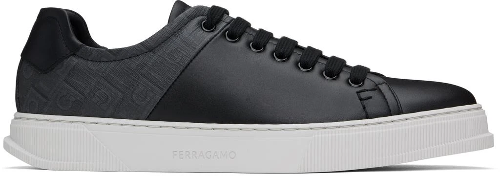 Ferragamo Black Low Top Sneakers 1