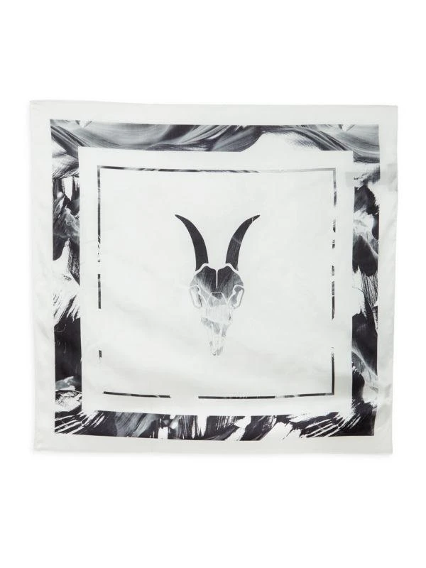 ALL SAINTS Arches Printed Silk Scarf 2