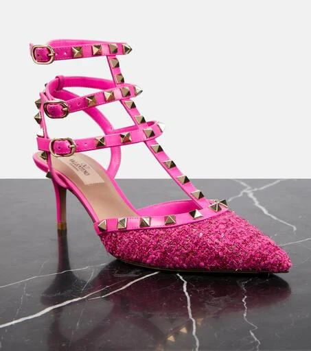 Valentino Rockstud 65 bouclé pumps 6