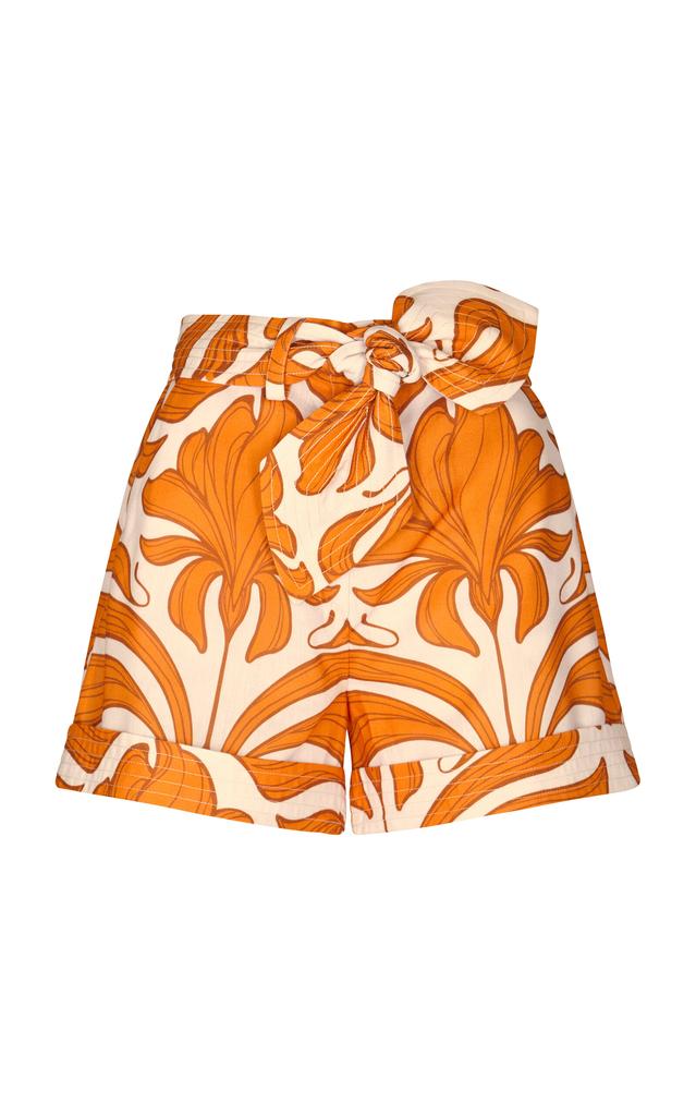 Andres Otalora Andres Otalora - Vedado Belted Linen Shorts - Tan - US 4 - Moda Operandi