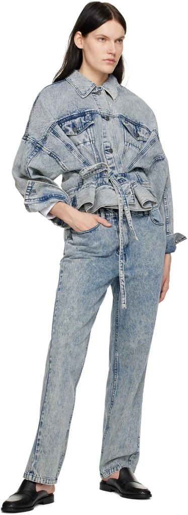 3.1 Phillip Lim Blue Overdyed Jeans 4