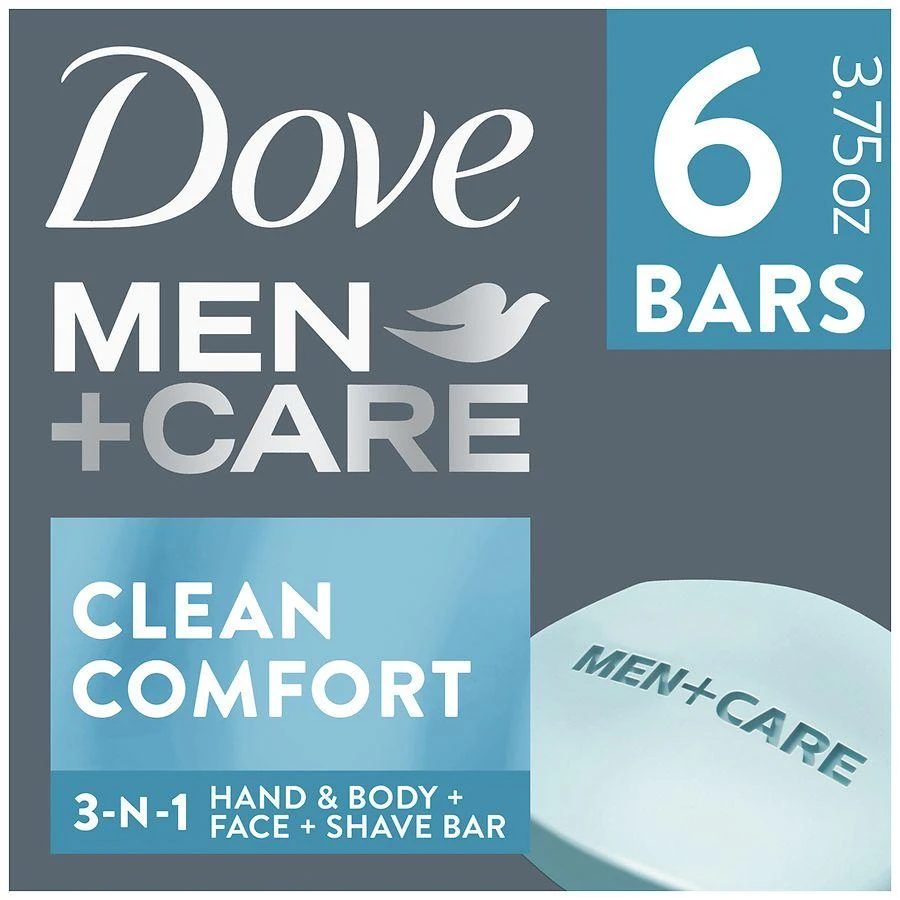 Dove Men+Care Body Soap and Face Bar Clean Comfort 3