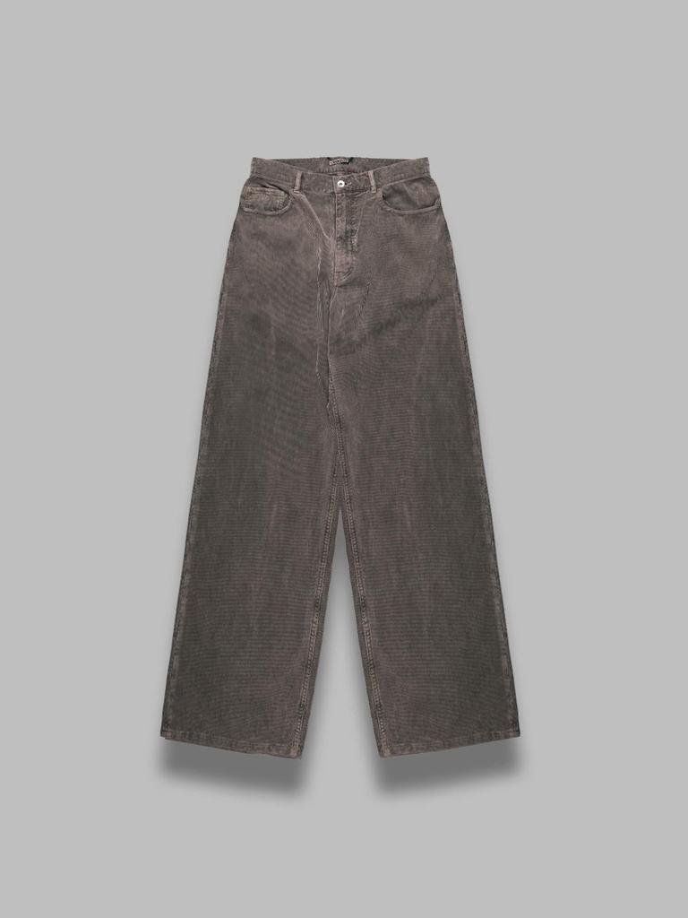 Shop pigment dyed finx corduroy wide 5p pants on Sale at