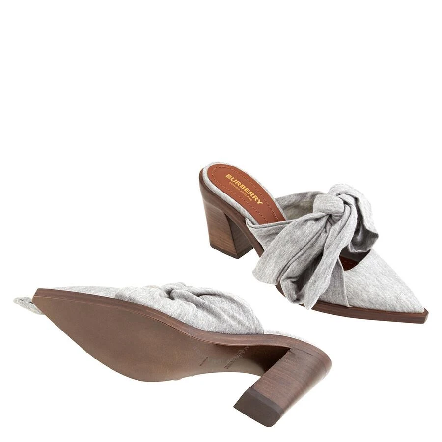 Burberry Pewter Melange Synthetic Tillington Ankle-wrap Mules 2