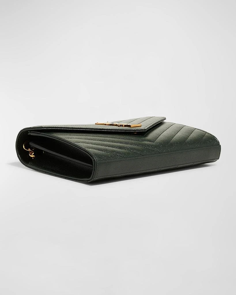 Yves Saint Laurent YSL Monogram Large Wallet on Chain in Grained Leather 7