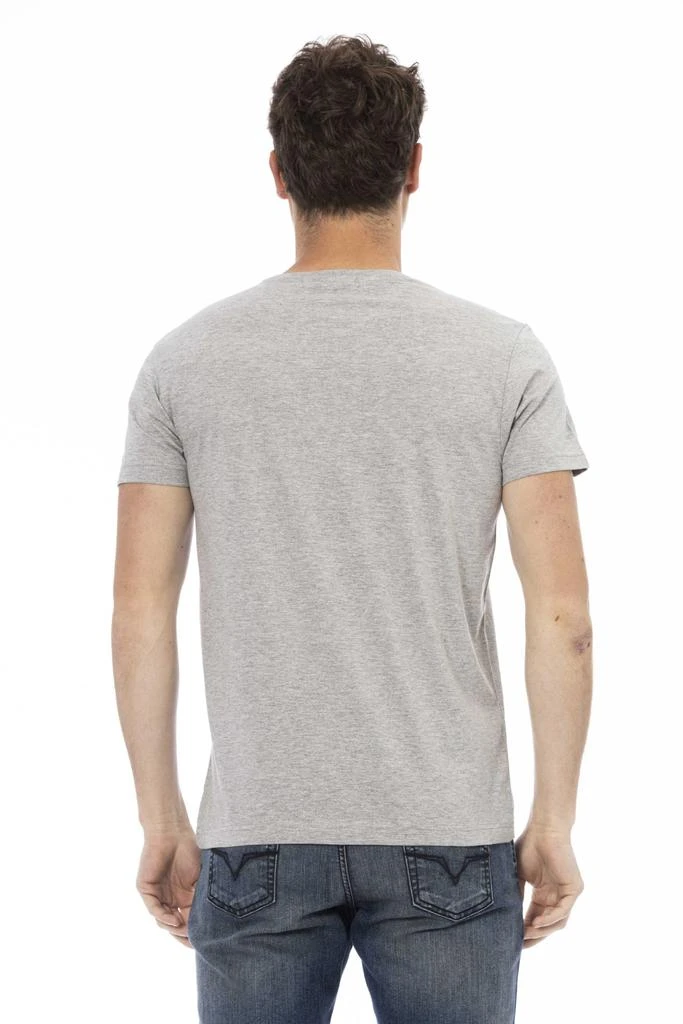 Trussardi Action Trussardi Action Gray Cotton T-Shirt 3