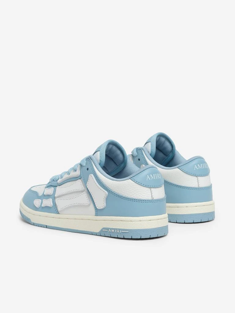 AMIRI Kids Leather Skel Top Low Trainers in Blue 4