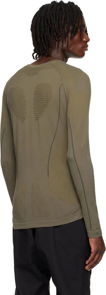 ROA Khaki Seamless Long Sleeve T-shirt 3