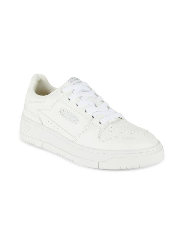 Vintage Havana Kendra Perforated Leather Low Top Sneakers 2