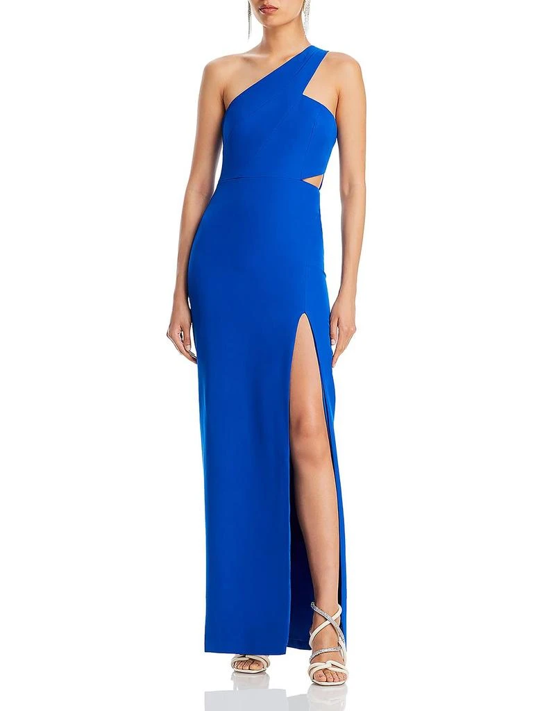 Aidan Mattox Womens Cut-Out One Shoulder Formal Dress 7