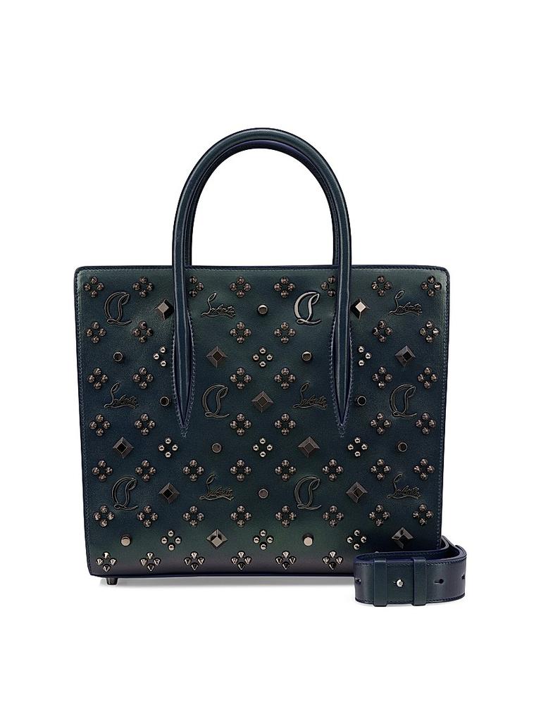 専用品クリスチャンルブタン Paloma python Small Tote Christian Louboutin Cherry-Embroidered Python & Metallic