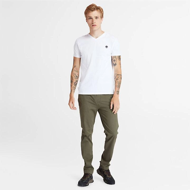 Timberland Dunstan River V-Neck T-Shirt for Men in White 3