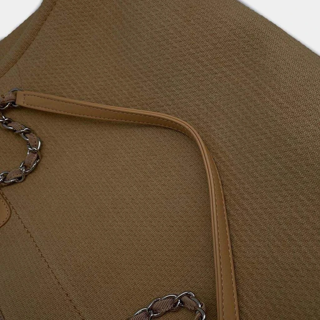 Chanel Chanel Beige Canvas Deauville Medium Tote Bag 15