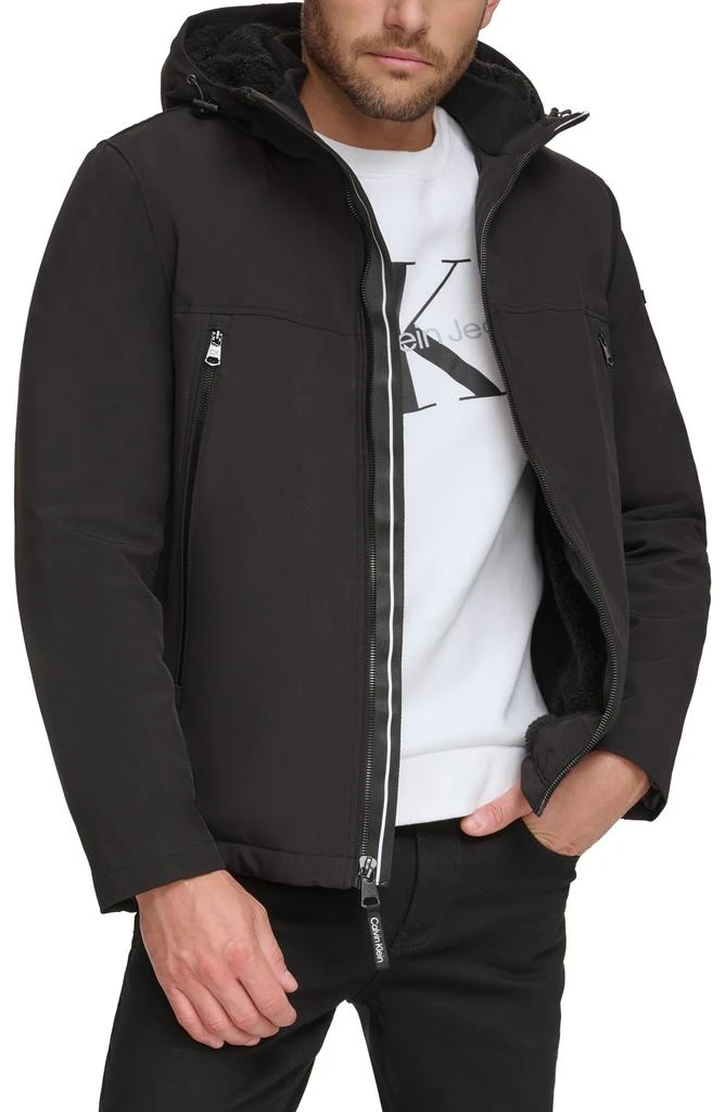 Calvin Klein Faux Shearling Lined Windbreaker Jacket 1