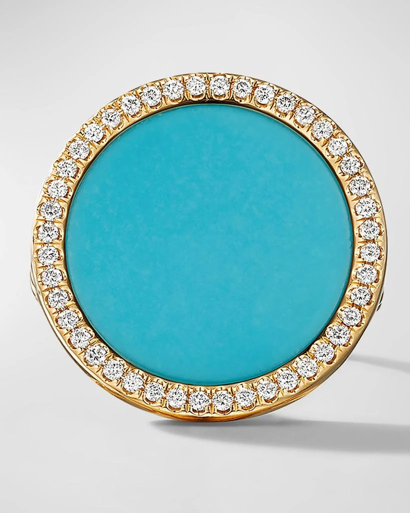 David Yurman DY Elements Ring with Gemstone and Diamonds in 18K Gold 3